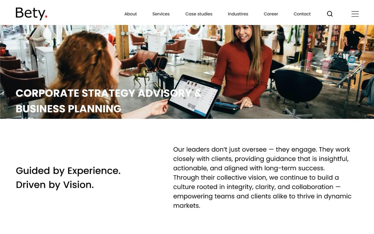 Bety services page