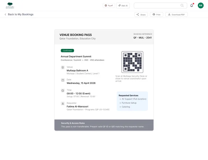 QF booking pass
